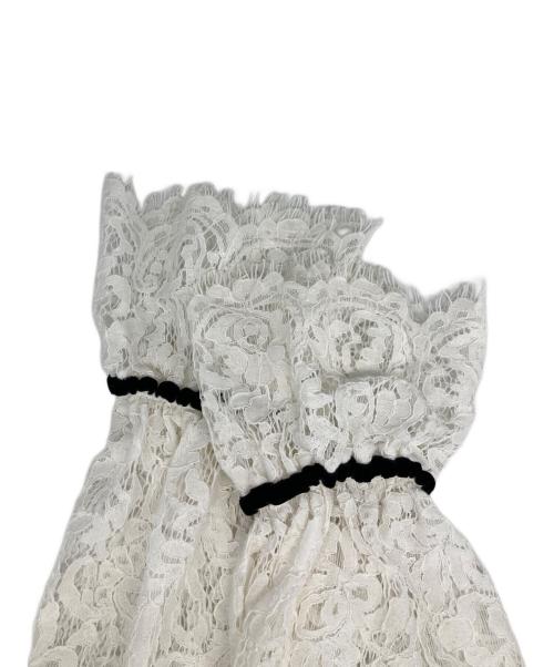 CADUNE（カデュネ）CADUNE (カデュネ) 総レースブラウス ホワイト サイズ:36の古着・服飾アイテム