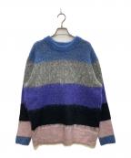 Acne studiosアクネ ストゥディオス）の古着「シャギーニット」｜グレー×ネイビー