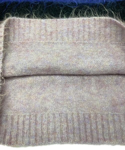 Acne studios（アクネ ストゥディオズ）ACNE STUDIOS (アクネ ストゥディオス) シャギーニット グレー×ネイビー サイズ:XSの古着・服飾アイテム