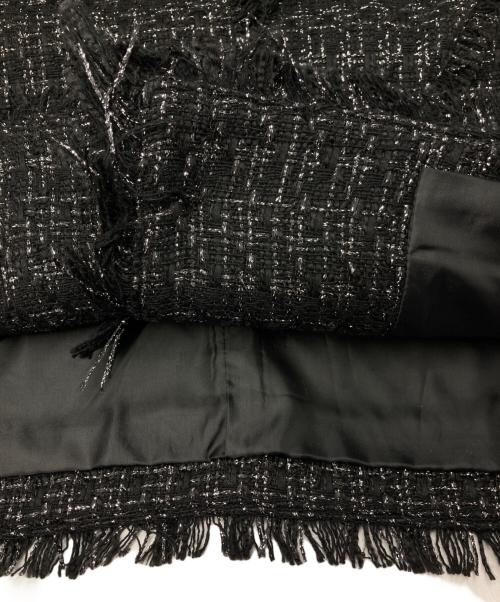 CADUNE（カデュネ）CADUNE (カデュネ) ツイードジレベスト ブラック サイズ:36の古着・服飾アイテム