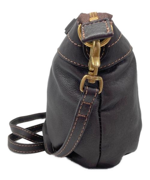 BURBERRY BLUE LABEL（バーバリー ブルー レーベル）BURBERRY BLUE LABEL (バーバリー ブルー レーベル) リボンモチーフショルダーバッグ ブラウンの古着・服飾アイテム