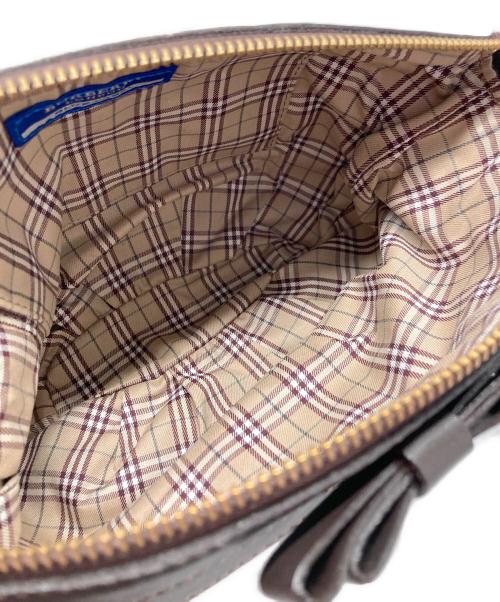 BURBERRY BLUE LABEL（バーバリー ブルー レーベル）BURBERRY BLUE LABEL (バーバリー ブルー レーベル) リボンモチーフショルダーバッグ ブラウンの古着・服飾アイテム