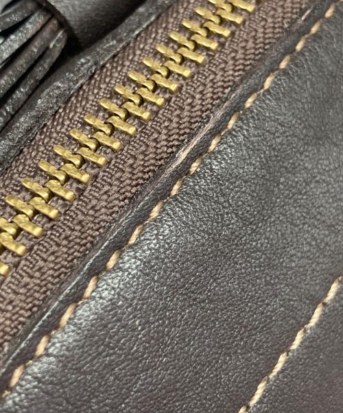 BURBERRY BLUE LABEL（バーバリー ブルー レーベル）BURBERRY BLUE LABEL (バーバリー ブルー レーベル) リボンモチーフショルダーバッグ ブラウンの古着・服飾アイテム