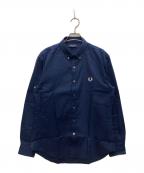 FRED PERRYフレッドペリー）の古着「長袖シャツ」｜ネイビー