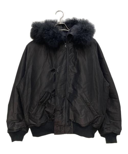 COMOLI（コモリ）COMOLI (コモリ) コットンシルク ミリタリーフーデッドジャケット ブラック サイズ:2の古着・服飾アイテム