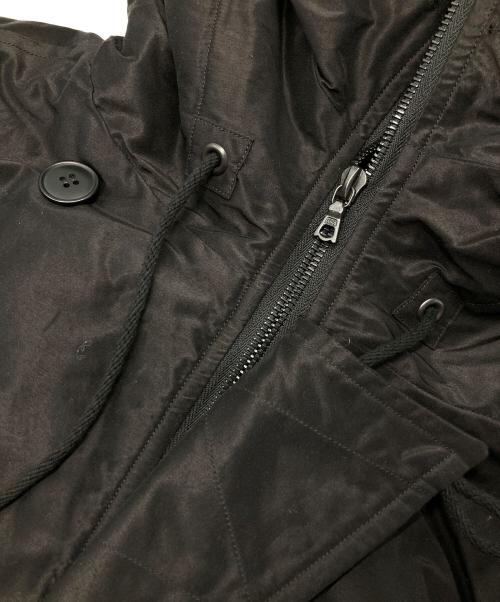 COMOLI（コモリ）COMOLI (コモリ) コットンシルク ミリタリーフーデッドジャケット ブラック サイズ:2の古着・服飾アイテム