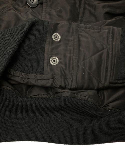 COMOLI（コモリ）COMOLI (コモリ) コットンシルク ミリタリーフーデッドジャケット ブラック サイズ:2の古着・服飾アイテム