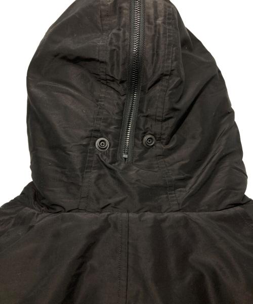 COMOLI（コモリ）COMOLI (コモリ) コットンシルク ミリタリーフーデッドジャケット ブラック サイズ:2の古着・服飾アイテム