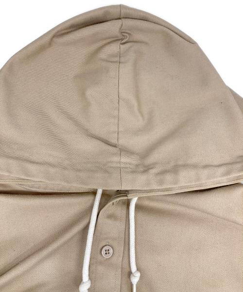 SUPREME（シュプリーム）Supreme (シュプリーム) Hooded Twill Shirt ベージュ サイズ:Lの古着・服飾アイテム