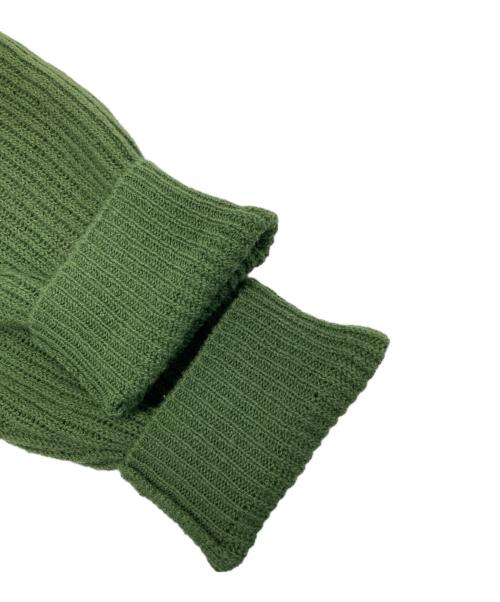 AURALEE（オーラリー）AURALEE (オーラリー) HARD TWIST WOOL RIB KNIT BOAT NECK P Oリブニット/ハードツイストウールリブニットボートネックP Oリブニット グリーン サイズ:3の古着・服飾アイテム