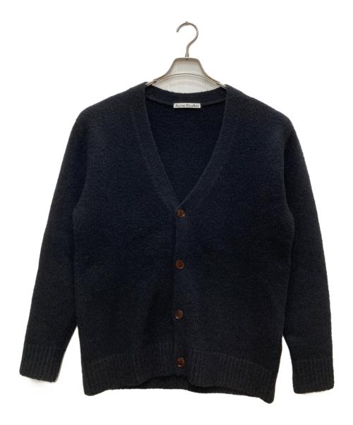 Acne studios（アクネ ストゥディオズ）ACNE STUDIOS (アクネ ストゥディオス) ウールブレンドVネックカーディガン ブラック サイズ:Ｓの古着・服飾アイテム