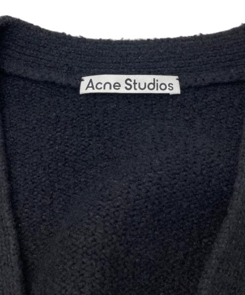 Acne studios（アクネ ストゥディオズ）ACNE STUDIOS (アクネ ストゥディオス) ウールブレンドVネックカーディガン ブラック サイズ:Ｓの古着・服飾アイテム