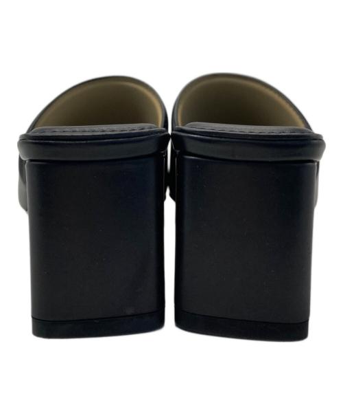 BOTTEGA VENETA（ボッテガベネタ）BOTTEGA VENETA (ボッテガベネタ) ブロックヒールサンダル ブラック サイズ:36 1/2の古着・服飾アイテム