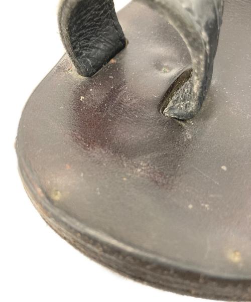 JUTTA NEUMANN（ユッタニューマン）JUTTA NEUMANN (ユッタニューマン) EDIFICE (エディフィス) 別注HERMES エンボスクロコ ブラック サイズ:D9の古着・服飾アイテム