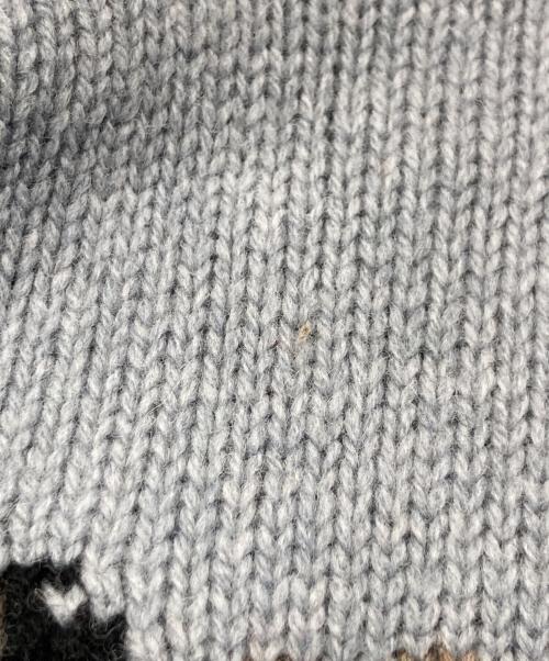 maison kitsune（メゾンキツネ）maison kitsune (メゾンキツネ) BIG FOX HEAD PULLOVER/ビッグフォックスヘッドプルオーバー グレー サイズ:Ｓの古着・服飾アイテム