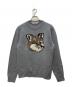maison kitsune（メゾンキツネ）の古着「BIG FOX HEAD PULLOVER/ビッグフォックスヘッドプルオーバー」｜グレー