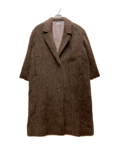 RIAM PLAGE（リアム プラージュ）RIAM PLAGE (リアム プラージュ) ループツイードコート ブラウン サイズ:freeの古着・服飾アイテム