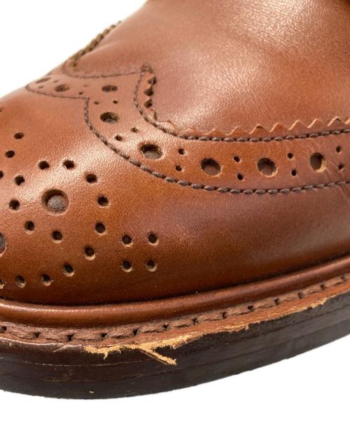 Tricker's（トリッカーズ）Tricker's (トリッカーズ) MALTON / C-SHADE TAN ウィングチップブーツ/モルトン / シーシェイド タンウィングチップブーツ ベージュ サイズ:7(26-26.5cm前後)の古着・服飾アイテム