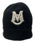 MONCLER（モンクレール）の古着「BERRETTO ロゴパッチビーニーニットキャップ/ベッレットロゴパッチビーニーニットキャップ」｜ブラック
