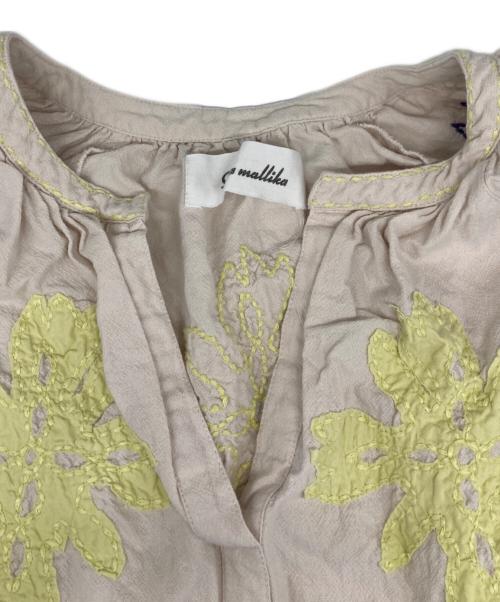 sara mallika（サラマリカ）sara mallika (サラマリカ) Cotton Flower Patchwork Dress/コットン フラワー パッチワーク ドレス ベージュ サイズ:sの古着・服飾アイテム