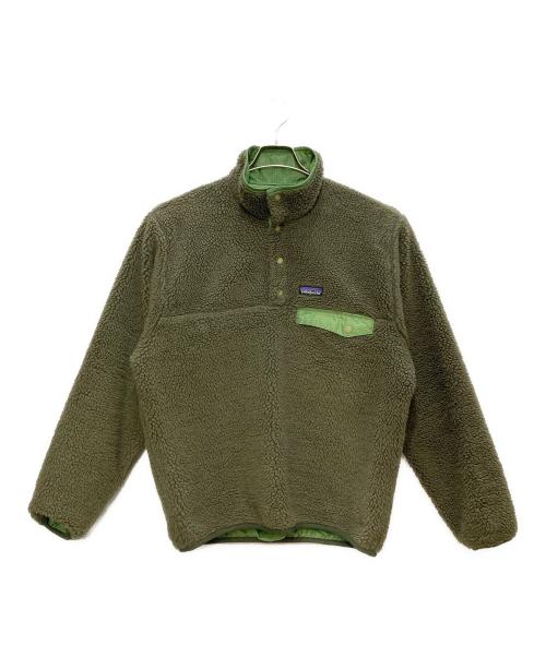 Patagonia（パタゴニア）Patagonia (パタゴニア) グリセードリバーシブルスナップT ブラウン×グリーン サイズ:不明の古着・服飾アイテム
