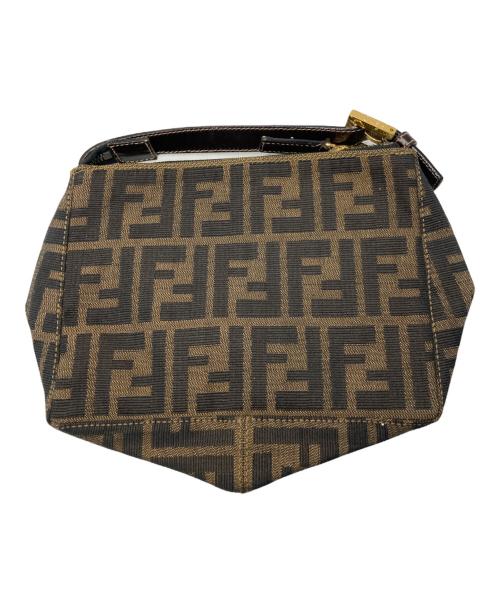 FENDI（フェンディ）FENDI (フェンディ) ズッカ柄ハンドポーチ ブラウンの古着・服飾アイテム