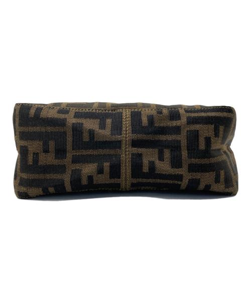 FENDI（フェンディ）FENDI (フェンディ) ズッカ柄ハンドポーチ ブラウンの古着・服飾アイテム