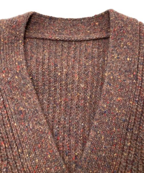 crepuscule（クレプスキュール）crepuscule (クレプスキュール) 417 by EDIFICE (417 バイ エディフィス) 別注ネップカーディガン ブラウン サイズ:2の古着・服飾アイテム