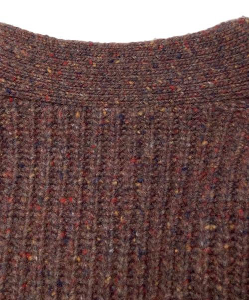 crepuscule（クレプスキュール）crepuscule (クレプスキュール) 417 by EDIFICE (417 バイ エディフィス) 別注ネップカーディガン ブラウン サイズ:2の古着・服飾アイテム