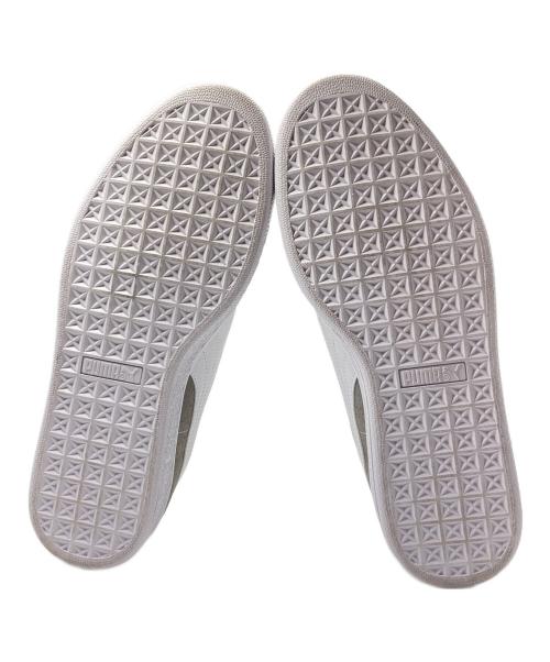 PUMA（プーマ）PUMA (プーマ) SUEDE RE:STYLE WHITE/スウェード リ・スタイルホワイト グレー×ホワイト サイズ:CM26.5/UK7.5/EUR41/US8.5の古着・服飾アイテム