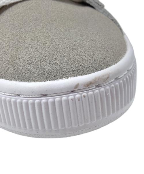 PUMA（プーマ）PUMA (プーマ) SUEDE RE:STYLE WHITE/スウェード リ・スタイルホワイト グレー×ホワイト サイズ:CM26.5/UK7.5/EUR41/US8.5の古着・服飾アイテム