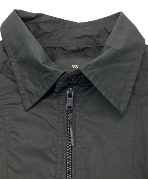 Y-3（ワイスリー）Y-3 (ワイスリー) RIPSTOP OVRSHIRT/リップストップ オーバーシャツ ブラック サイズ:Ｍの古着・服飾アイテム