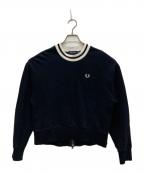FRED PERRYフレッドペリー）の古着「Zip Detail Sweat/ジップ ディテール スウェット」｜ブラック