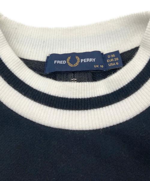 FRED PERRY（フレッドペリー）FRED PERRY (フレッドペリー) Zip Detail Sweat/ジップ ディテール スウェット ブラック サイズ:36の古着・服飾アイテム