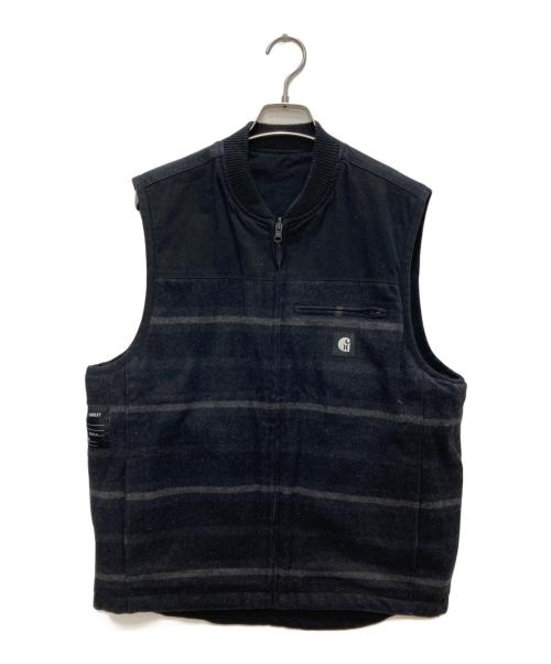 CarHartt（カーハート）CarHartt (カーハート) HURLEY (ハーレー) リバーシブルベスト ブラック サイズ:Ｓの古着・服飾アイテム