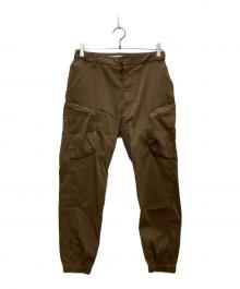 WHITE MOUNTAINEERING（ホワイトマウンテ二アニング）の古着「Twilled Stretch Jogger Pants/ツイルド ストレッチ ジョガー パンツ」｜ブラウン