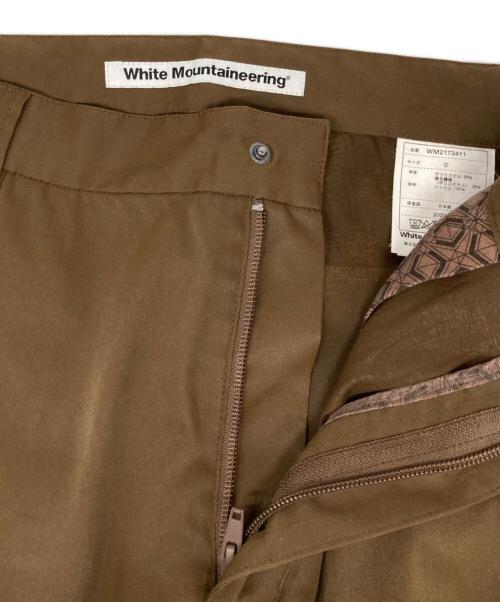 WHITE MOUNTAINEERING（ホワイトマウンテ二アニング）WHITE MOUNTAINEERING (ホワイトマウンテ二アニング) Twilled Stretch Jogger Pants/ツイルド ストレッチ ジョガー パンツ ブラウンの古着・服飾アイテム