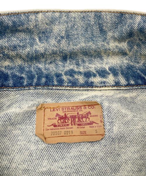 LEVI'S（リーバイス）LEVI'S (リーバイス) ケミカルウォッシュデニムジャケット インディゴ サイズ:Ｓの古着・服飾アイテム