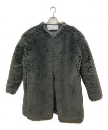 ticca（ティッカ）の古着「ウールファーロングコート」｜グレー