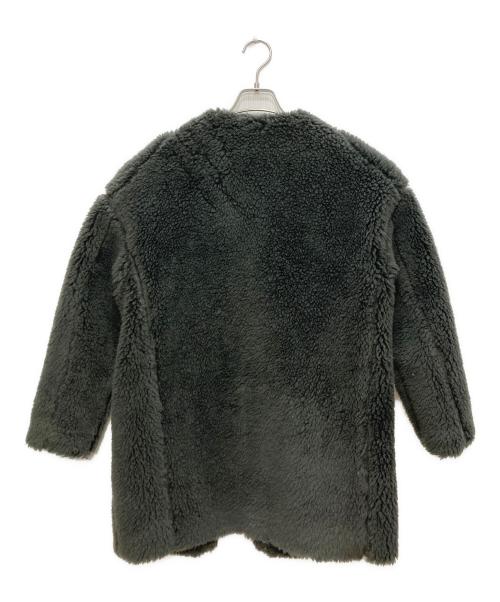 ticca（ティッカ）ticca (ティッカ) ウールファーロングコート グレー サイズ:Ｆの古着・服飾アイテム