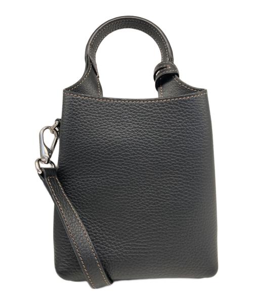 TOD'S（トッズ）TOD'S (トッズ) MICRO BAG 2WAY ロゴ Tチャーム ブラックの古着・服飾アイテム