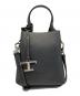TOD'S（トッズ）の古着「MICRO BAG 2WAY ロゴ Tチャーム」｜ブラック