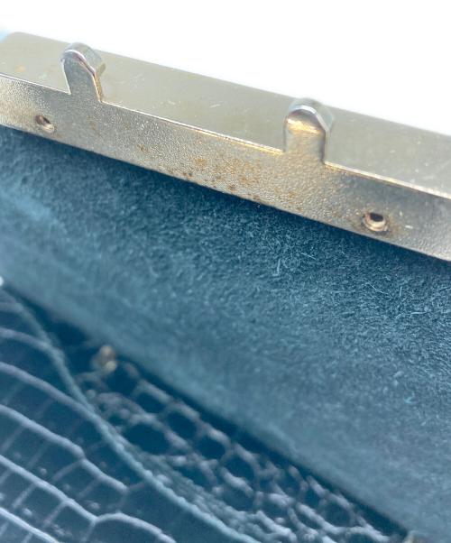 FURLA（フルラ）FURLA (フルラ) 型押しレザーショルダーバッグ ブラックの古着・服飾アイテム