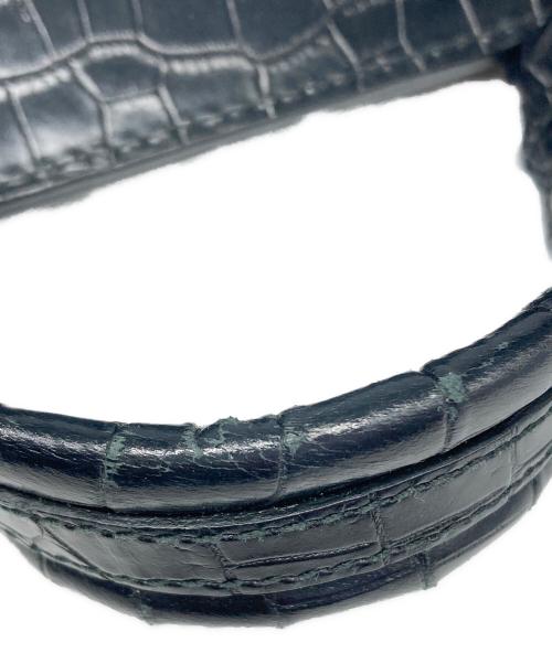 FURLA（フルラ）FURLA (フルラ) 型押しレザーショルダーバッグ ブラックの古着・服飾アイテム