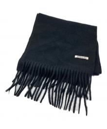 AURALEE（オーラリー）の古着「BABY CASHMERE LONG STOLE/ベイビー　カシミヤ　ロング　ストール」｜ブラック