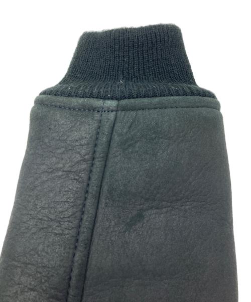 noir basic（-）noir basic (-) スウェードレザーボンバージャケット ブラウン サイズ:Sの古着・服飾アイテム