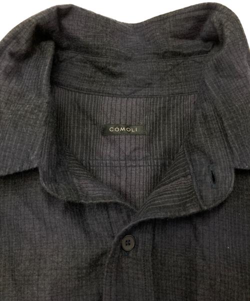 COMOLI（コモリ）COMOLI (コモリ) ウールシルクワークシャツ ネイビー サイズ:3の古着・服飾アイテム