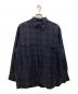 COMOLI（コモリ）の古着「ウールシルクワークシャツ」｜ネイビー
