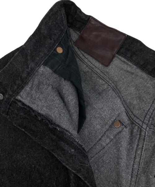 KAPTAIN SUNSHINE（キャプテンサンシャイン）KAPTAIN SUNSHINE (キャプテンサンシャイン) 5P Zipper Front Denim Pants ブラック サイズ:34の古着・服飾アイテム