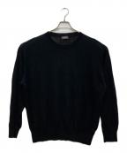 wirrowウィロウ）の古着「Linen Silk Knit Pullover/リネンシルクプルオーバー」｜ブラック